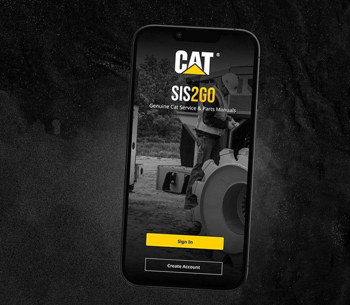 CAT® SIS2GO APP EASILY ACCESSES MAINTENANCE, TROUBLESHOOTING, PARTS AND TOOLING CONTENT 